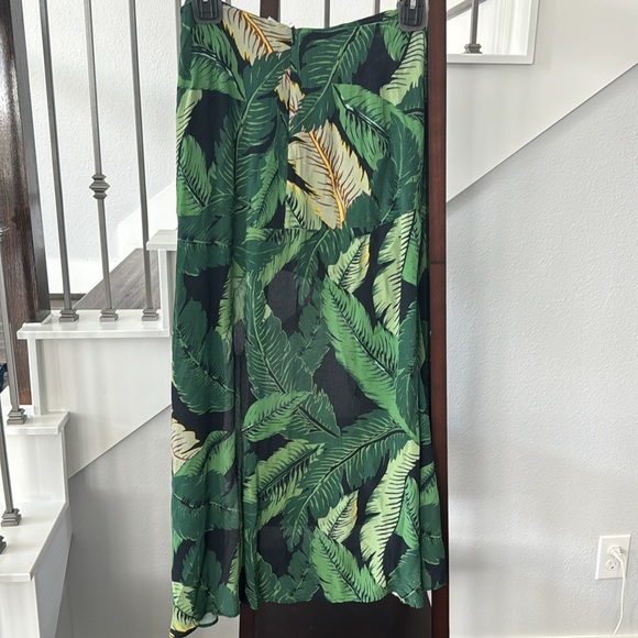 Beach Riot green floral high low skirt - Medium - Picture 6 of 6